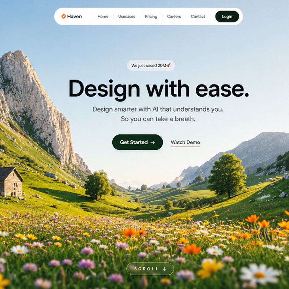 Haven marketing website design